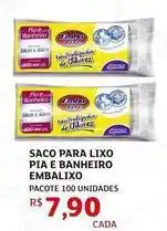 Assaí Atacadista Embalixo - saco para lixo pia e banheiro oferta