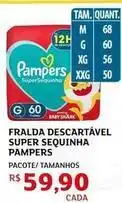 Assaí Atacadista Pampers - fralda descartável super sequinha oferta