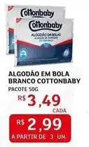 Assaí Atacadista Cottonbaby - algodao em bola branco oferta