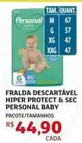 Assaí Atacadista Personal baby - fralda descartável hiper protect & sec oferta
