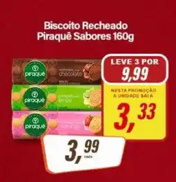 Rede Supermarket Biscoito Recheado Piraquê Sabores 160g oferta