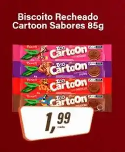 Rede Supermarket Biscoito Recheado Cartoon Sabores 85g oferta