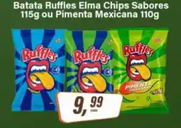 Rede Supermarket Batata Ruffles Elma Chips Sabores oferta