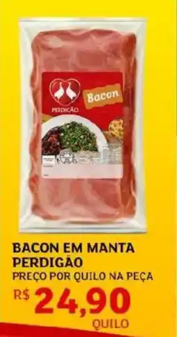 Assaí Atacadista Bacon em manta perdigão oferta