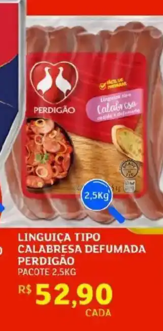 Assaí Atacadista Linguiça tipo calabresa defumada perdigão oferta