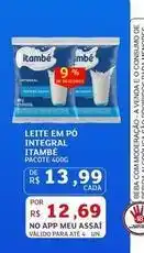 Assaí Atacadista Itambé - leite em po integral oferta