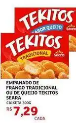 Assaí Atacadista Tekitos - empanado de frango tradicional ou de queijo oferta