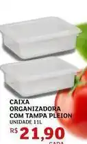 Assaí Atacadista Pleion - caixa organizadora com tampa oferta