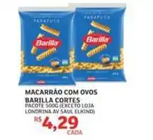 Assaí Atacadista Barilla - macarrão com ovos oferta