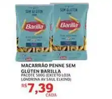 Assaí Atacadista Barilla - macarrão penne sem gluten oferta