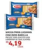 Assaí Atacadista Barilla - massa para lasanha com ovos oferta