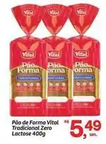 Fort Atacadista Vital - pão de forma tradicional zero oferta