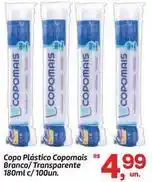 Fort Atacadista Copomais - copo plástico copomais branco/transparente oferta