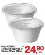 Fort Atacadista Copobras - pote plástico térmico coopbras c/ tampa 50 un oferta