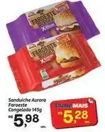 Fort Atacadista Aurora - sanduíche faroeste congelado oferta