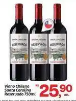 Fort Atacadista Santa carolina - vinho chileno oferta