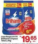 Fort Atacadista Brilhante - lava roupa em pó limpeza total oferta