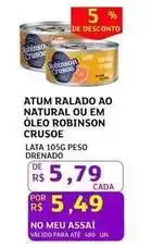Assaí Atacadista Robinson crusoe - atum ralado ao natural ou em oleo oferta