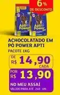 Assaí Atacadista Apti - achocolatado em pó power oferta