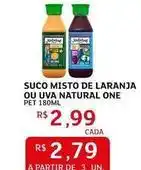 Assaí Atacadista Natural one - suco misto de laranja ou uva oferta