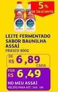 Assaí Atacadista Convenção sabores - leite fermentado assai oferta