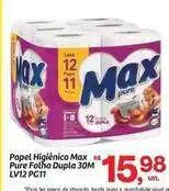 Fort Atacadista Max - papel higiênico max pure folha dupla oferta