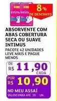 Assaí Atacadista Suave - absorvente com abas seca ou oferta