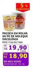 Assaí Atacadista Dacolônia - pacoca em rolha ou pe de moleque oferta