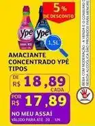 Assaí Atacadista Ypê - amaciante concentrado tipos oferta
