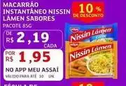Assaí Atacadista Nissin - macarrão instantâneo sabores oferta