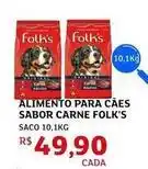 Assaí Atacadista Folk's - alimento para caes sabor carne oferta
