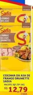 Assaí Atacadista Sadia - coxinha da asa de frango drumette oferta