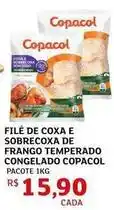 Assaí Atacadista Copacol - filé de coxa e sobrecoxa de frango temperado congelado oferta