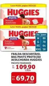 Assaí Atacadista Huggies - fralda descartável bag pants proteção acolchoda oferta