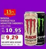Assaí Atacadista Monster - bebida energetica oferta