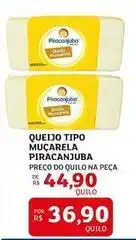 Assaí Atacadista Piracanjuba - queijo tipo mucarela oferta