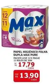 Assaí Atacadista Leve - papel higiênico folha dupla pure oferta