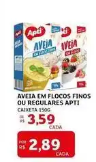 Assaí Atacadista Apti - aveia em flocos finos ou regulares oferta