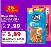 Assaí Atacadista Fini - bala tubes sabores oferta