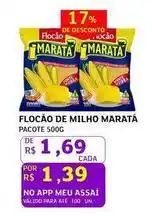 Assaí Atacadista Maratá - flocão de milho oferta