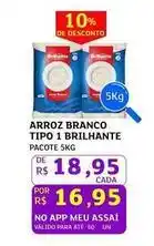 Assaí Atacadista Brilhante - arroz branco tipo 1 oferta