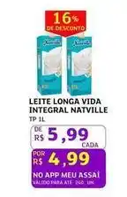 Assaí Atacadista Natville - leite longa vida integral oferta