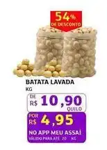 Assaí Atacadista Meu - batata lavada oferta
