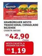 Assaí Atacadista Rezende - hamburguer misto tradicional congelado oferta