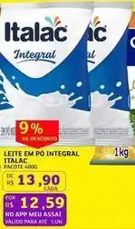 Assaí Atacadista Italac - leite em pó integral oferta