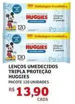 Assaí Atacadista Huggies - lencos umedecidos tripla proteção oferta