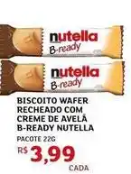 Assaí Atacadista Nutella - biscoito wafer recheado com creme de avelã b-ready oferta