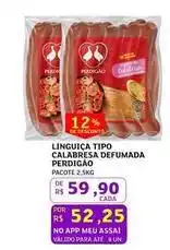 Assaí Atacadista Perdigão - linguica tipo calabresa defumada oferta
