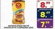 Roldão 3 corações - achocolatado em po chocolatto oferta