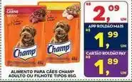 Roldão Champ - alimento para caes adulto ou filhote tipos oferta